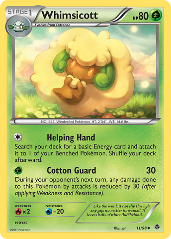Whimsicott (11/98) [Black & White: Emerging Powers] - The Mythic Store | 24h Order Processing