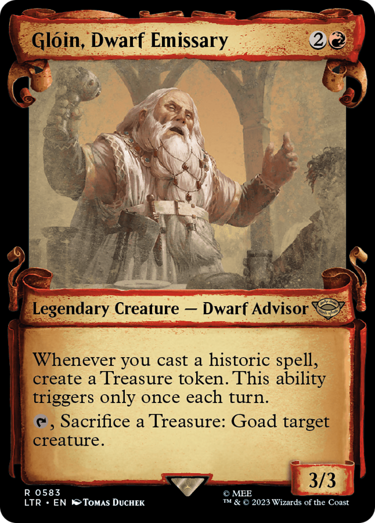 Gloin, Dwarf Emissary [The Lord of the Rings: Tales of Middle-Earth Showcase Scrolls] - The Mythic Store | 24h Order Processing