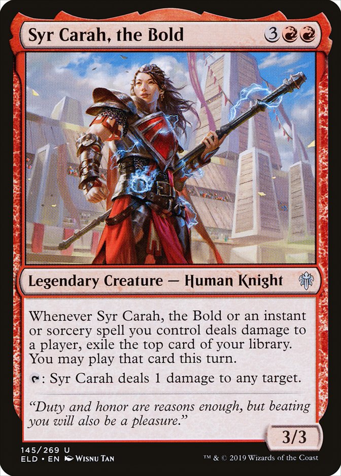Syr Carah, the Bold [Throne of Eldraine] - The Mythic Store | 24h Order Processing