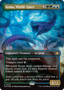 Koma, World-Eater (Borderless) (Mana Foil) [Foundations] - The Mythic Store | 24h Order Processing