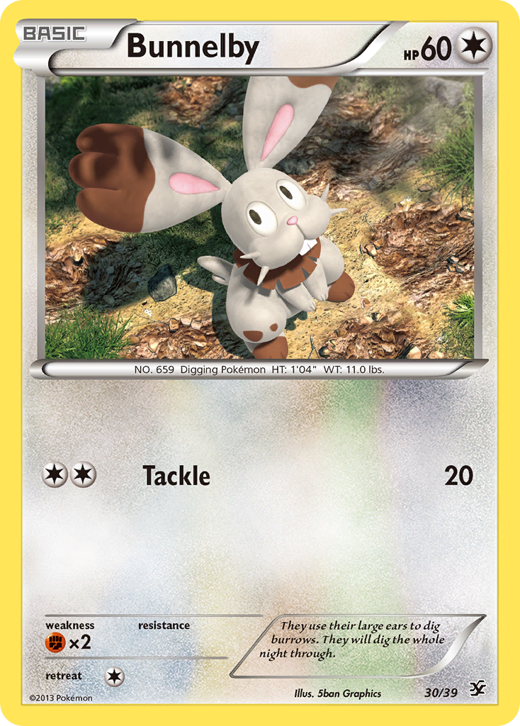 Bunnelby (30/39) [XY: Kalos Starter Set] - The Mythic Store | 24h Order Processing