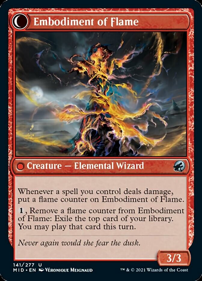 Flame Channeler // Embodiment of Flame [Innistrad: Midnight Hunt] - The Mythic Store | 24h Order Processing