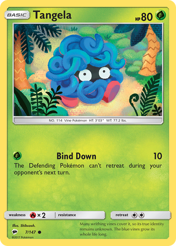 Tangela (7/147) [Sun & Moon: Burning Shadows] - The Mythic Store | 24h Order Processing