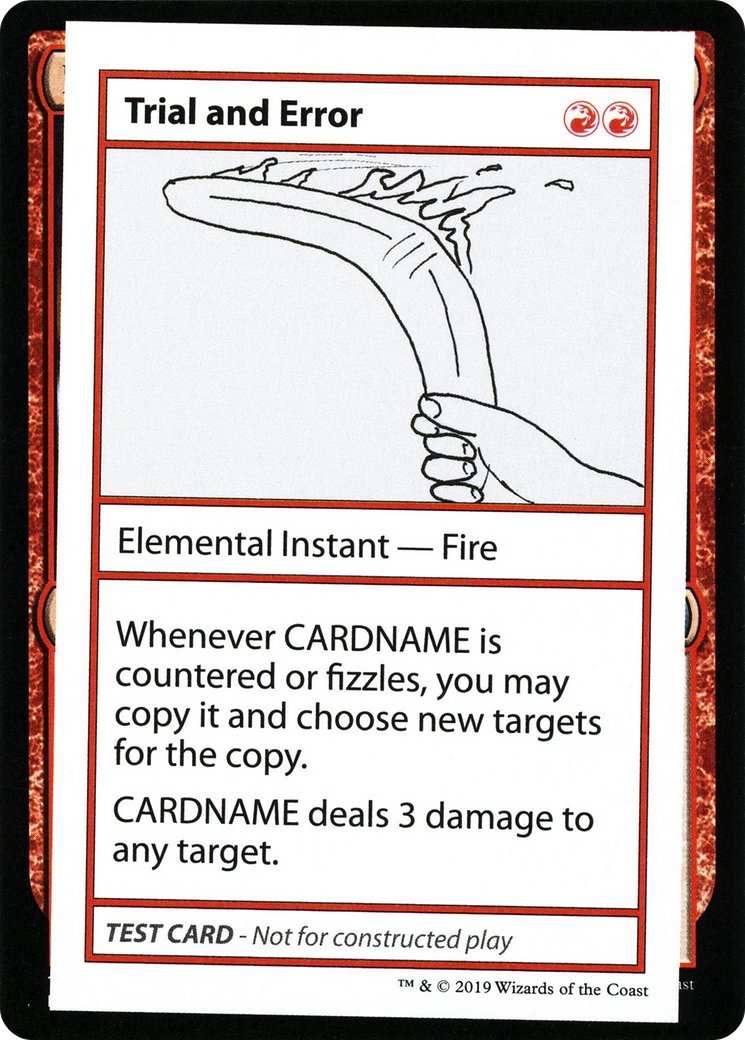 Trial and Error (2021 Edition) [Mystery Booster Playtest Cards] - The Mythic Store | 24h Order Processing