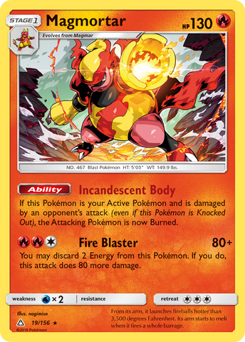 Magmortar (19/156) [Sun & Moon: Ultra Prism] - The Mythic Store | 24h Order Processing