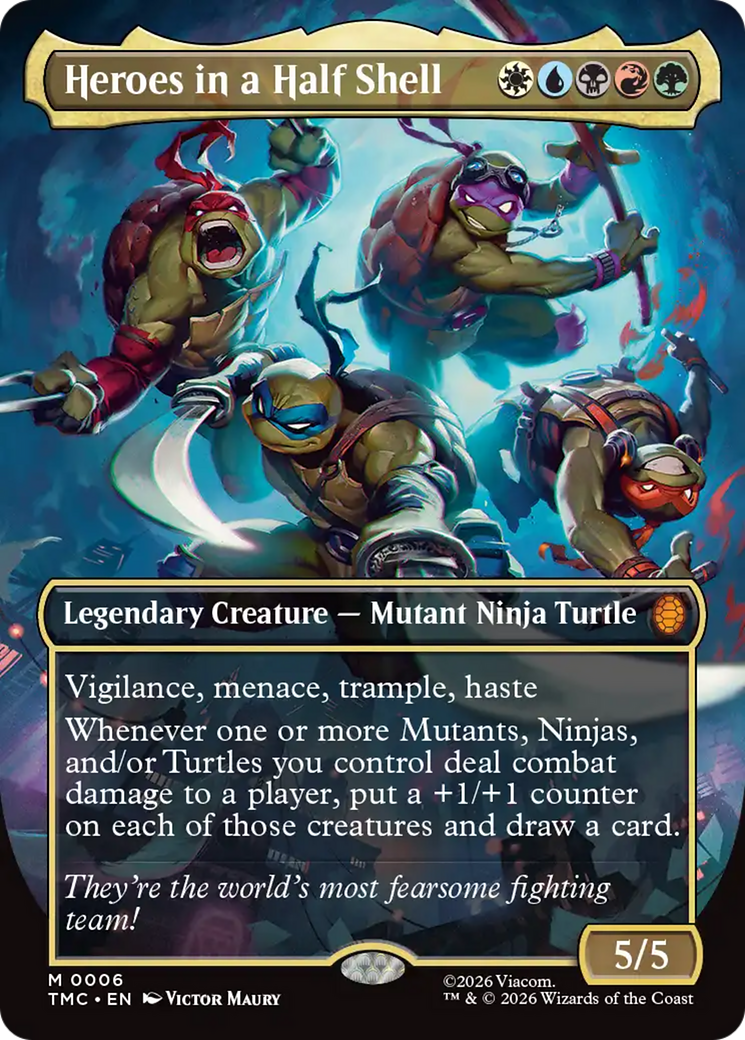 Heroes in a Half Shell (Borderless) [Teenage Mutant Ninja Turtles Commander] - The Mythic Store | 24h Order Processing