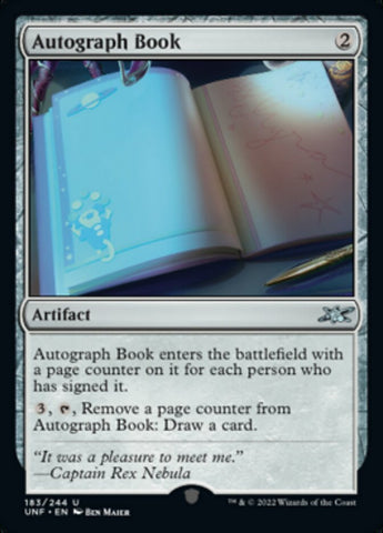 Autograph Book [Unfinity] - The Mythic Store | 24h Order Processing