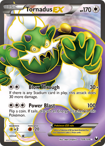 Tornadus EX (108/108) [Black & White: Dark Explorers] - The Mythic Store | 24h Order Processing