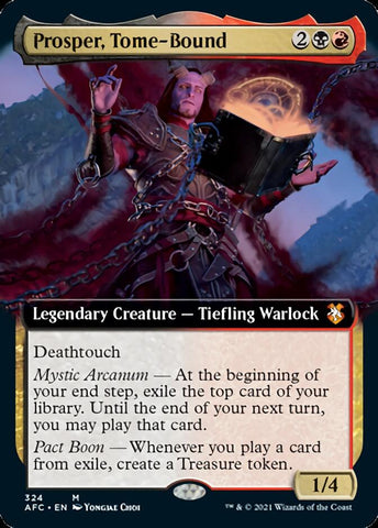 Prosper, Tome-Bound (Extended Art) [Dungeons & Dragons: Adventures in the Forgotten Realms Commander] - The Mythic Store | 24h Order Processing