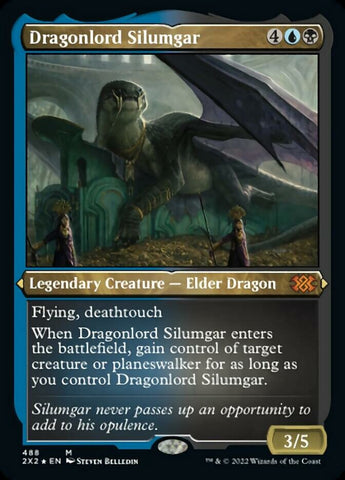 Dragonlord Silumgar (Foil Etched) [Double Masters 2022] - The Mythic Store | 24h Order Processing
