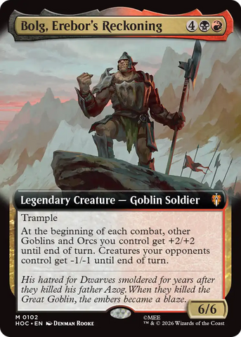 Bolg, Erebor's Reckoning (Extended Art) [The Hobbit: Eternal-Legal] - The Mythic Store | 24h Order Processing