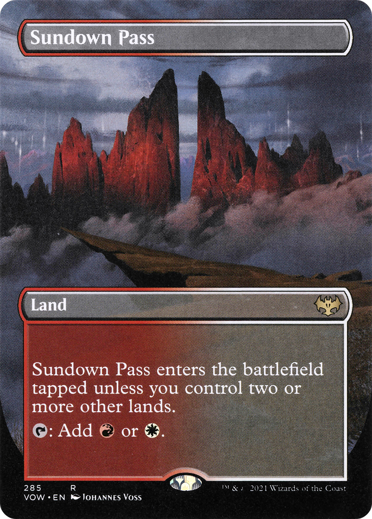Sundown Pass (Borderless Alternate Art) [Innistrad: Crimson Vow] - The Mythic Store | 24h Order Processing