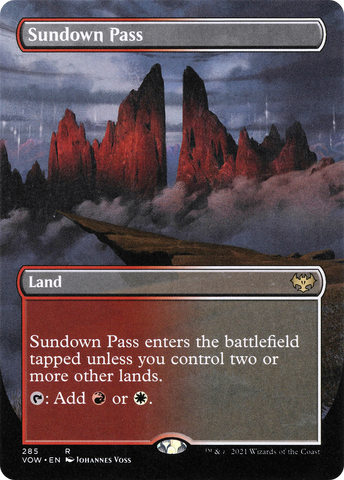 Sundown Pass (Borderless Alternate Art) [Innistrad: Crimson Vow] - The Mythic Store | 24h Order Processing