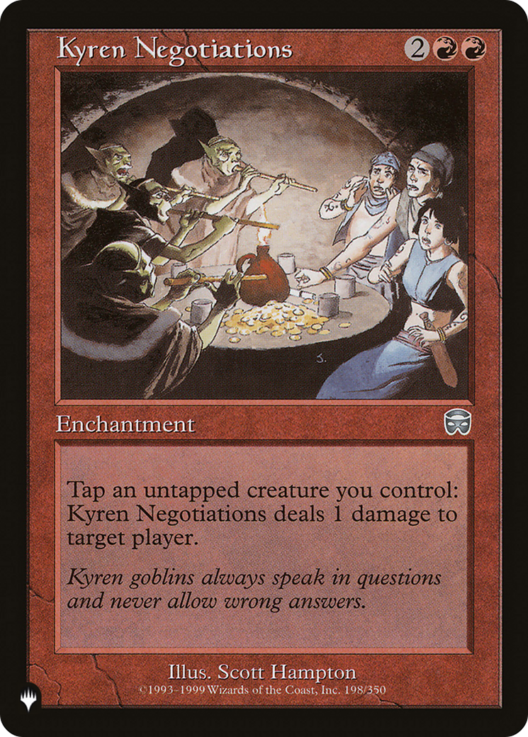 Kyren Negotiations [The List] - The Mythic Store | 24h Order Processing