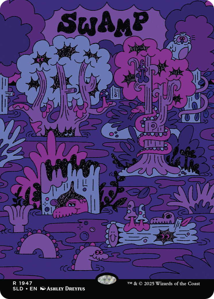 Swamp (1947) (Rainbow Foil) [Secret Lair Drop Series] - The Mythic Store | 24h Order Processing