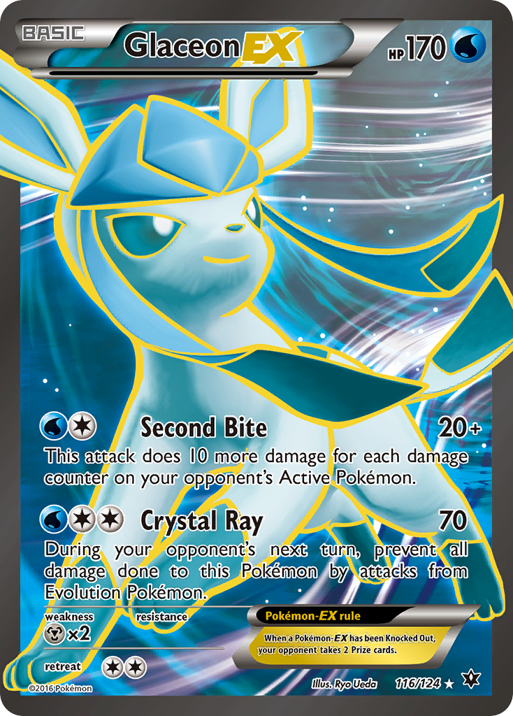 Glaceon EX (116/124) [XY: Fates Collide] - The Mythic Store | 24h Order Processing
