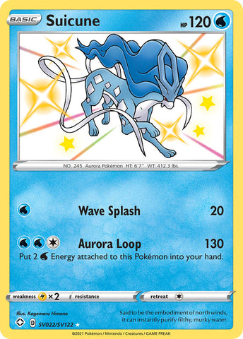 Suicune (SV022/SV122) [Sword & Shield: Shining Fates] - The Mythic Store | 24h Order Processing