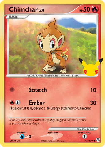 Chimchar (76/130) (Jumbo Card) [First Partner Pack] - The Mythic Store | 24h Order Processing