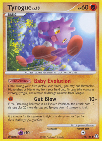 Tyrogue (126/146) [Diamond & Pearl: Legends Awakened] - The Mythic Store | 24h Order Processing