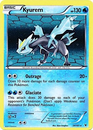 Kyurem (34/101) (Cosmos Holo) [Black & White: Noble Victories] - The Mythic Store | 24h Order Processing