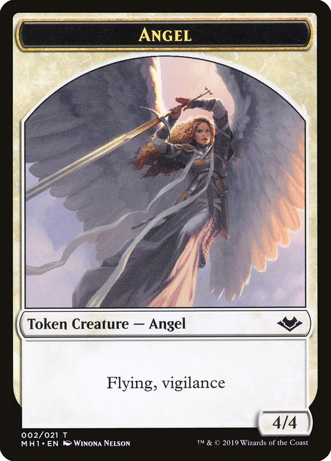 Shapeshifter (001) // Angel (002) Double-Sided Token [Modern Horizons Tokens] - The Mythic Store | 24h Order Processing
