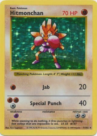 Hitmonchan (7/102) [Base Set Shadowless Unlimited] - The Mythic Store | 24h Order Processing