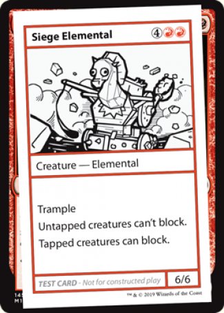 Siege Elemental (2021 Edition) [Mystery Booster Playtest Cards] - The Mythic Store | 24h Order Processing