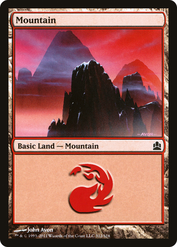 Mountain (312) [Commander 2011] - The Mythic Store | 24h Order Processing