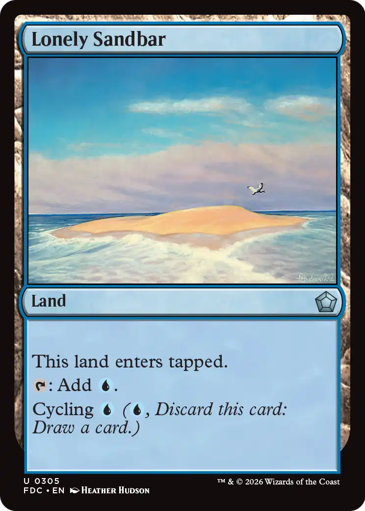 Lonely Sandbar [Foundations Commander] - The Mythic Store | 24h Order Processing