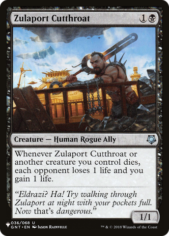 Zulaport Cutthroat [The List] - The Mythic Store | 24h Order Processing