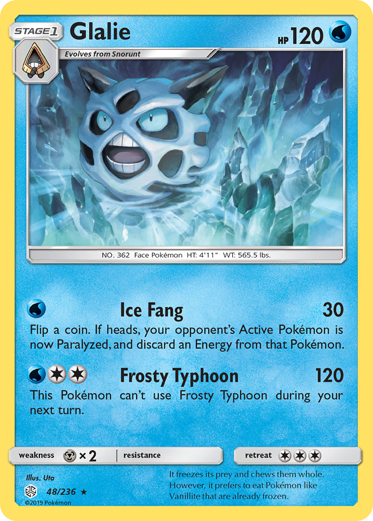 Glalie (48/236) [Sun & Moon: Cosmic Eclipse] - The Mythic Store | 24h Order Processing
