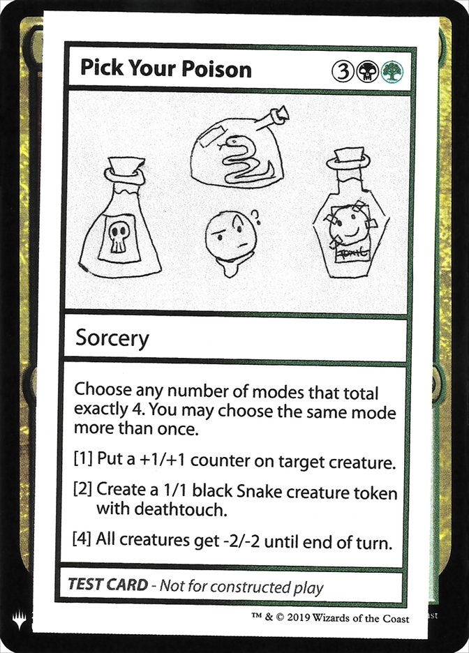 Pick Your Poison [Mystery Booster Playtest Cards] - The Mythic Store | 24h Order Processing