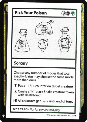 Pick Your Poison [Mystery Booster Playtest Cards] - The Mythic Store | 24h Order Processing