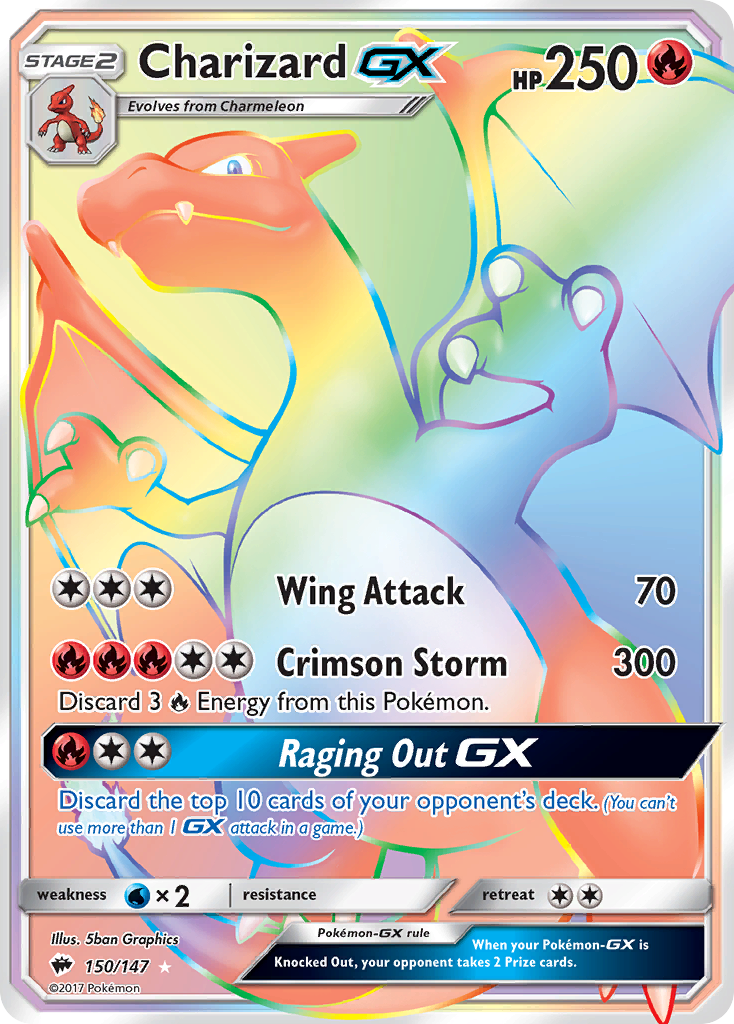Charizard GX (150/147) [Sun & Moon: Burning Shadows] - The Mythic Store | 24h Order Processing