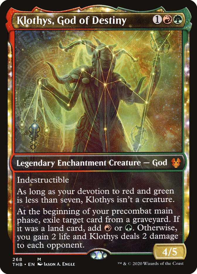 Klothys, God of Destiny (Showcase) [Theros Beyond Death] - The Mythic Store | 24h Order Processing