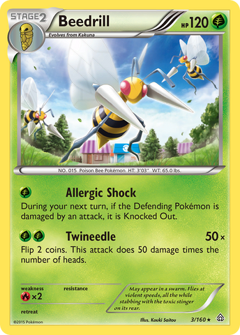 Beedrill (3/160) [XY: Primal Clash] - The Mythic Store | 24h Order Processing