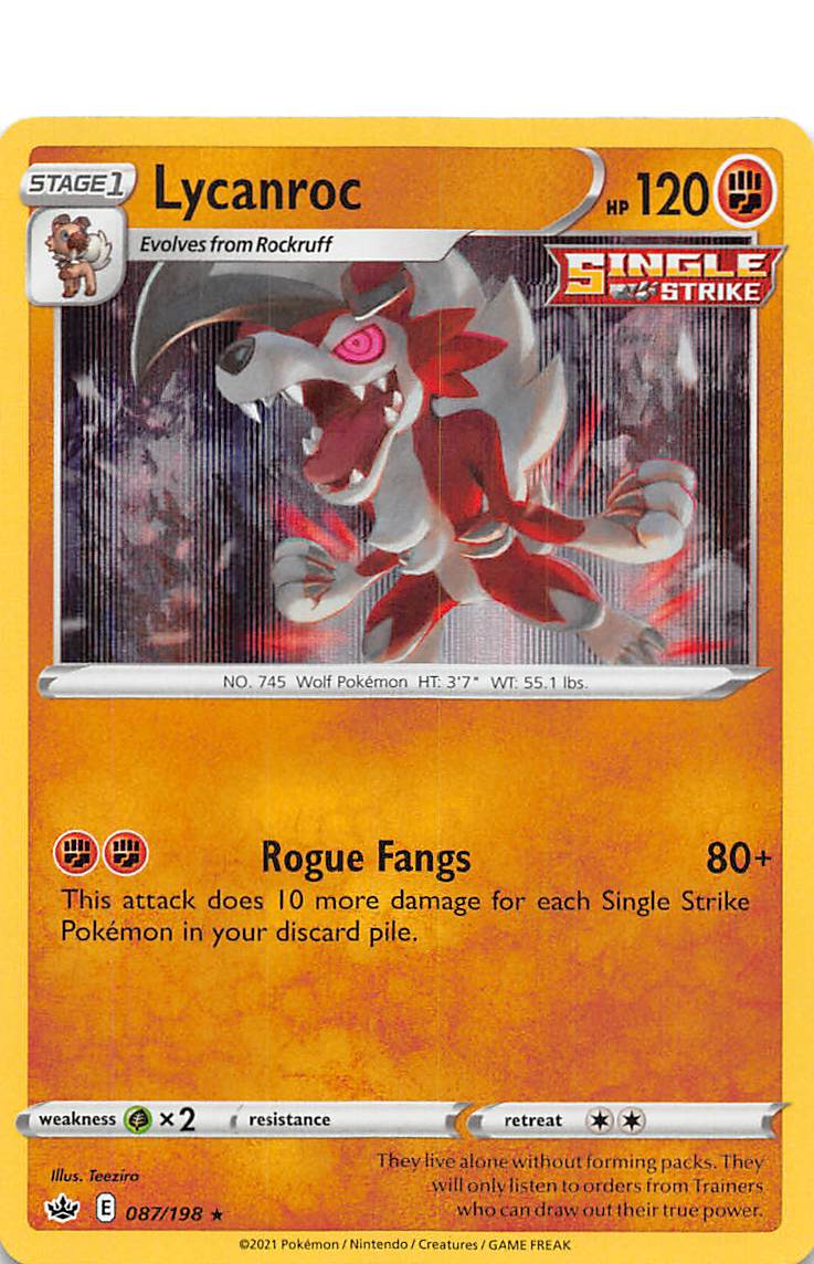 Lycanroc (087/198) [Sword & Shield: Chilling Reign] - The Mythic Store | 24h Order Processing