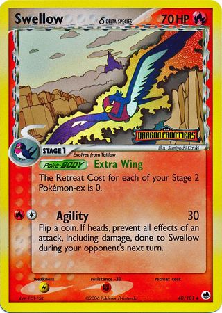 Swellow (40/101) (Delta Species) (Stamped) [EX: Dragon Frontiers] - The Mythic Store | 24h Order Processing