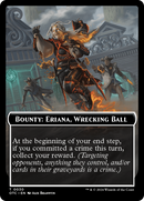 Bounty: Eriana, Wrecking Ball // Bounty Rules Double-Sided Token [Outlaws of Thunder Junction Commander Tokens] - The Mythic Store | 24h Order Processing