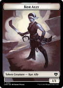 Dragon // Kor Ally Double-Sided Token [Commander Masters Tokens] - The Mythic Store | 24h Order Processing