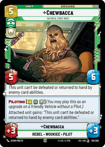 Chewbacca - Faithful First Mate (103/262) (103/257) [Jump to Lightspeed] - The Mythic Store | 24h Order Processing