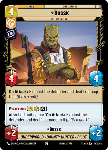 Bossk - Hunt By Instict (187/262) (187/257) [Jump to Lightspeed] - The Mythic Store | 24h Order Processing