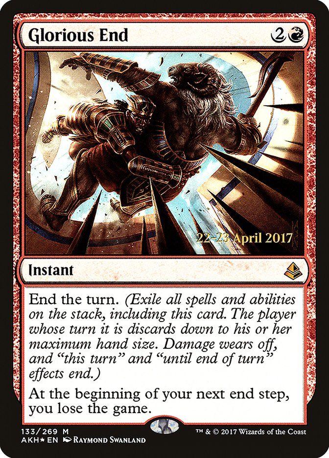 Glorious End [Amonkhet Prerelease Promos] - The Mythic Store | 24h Order Processing