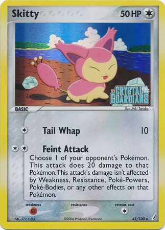 Skitty (41/100) (Stamped) [EX: Crystal Guardians] - The Mythic Store | 24h Order Processing