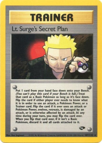 Lt. Surge's Secret Plan (107/132) [Gym Challenge Unlimited] - The Mythic Store | 24h Order Processing