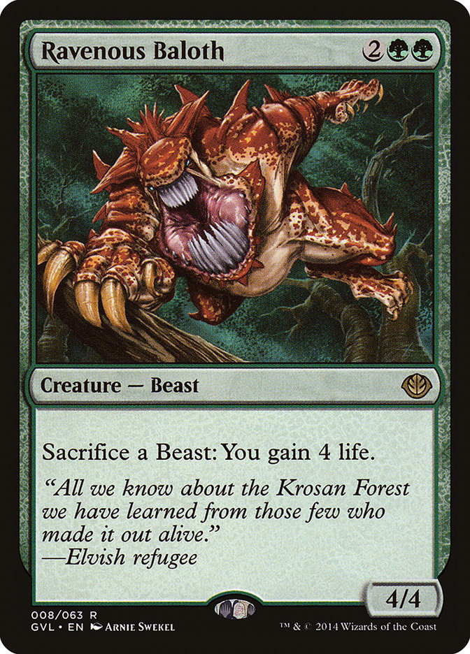 Ravenous Baloth (Garruk vs. Liliana) [Duel Decks Anthology] - The Mythic Store | 24h Order Processing