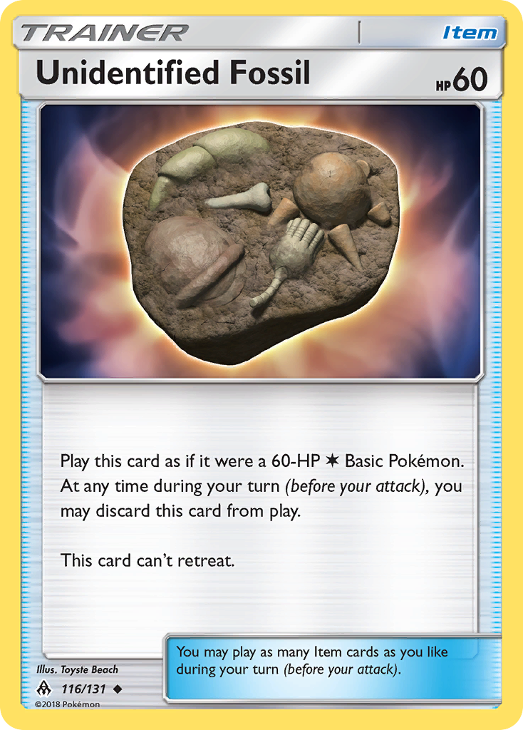 Unidentified Fossil (116/131) [Sun & Moon: Forbidden Light] - The Mythic Store | 24h Order Processing