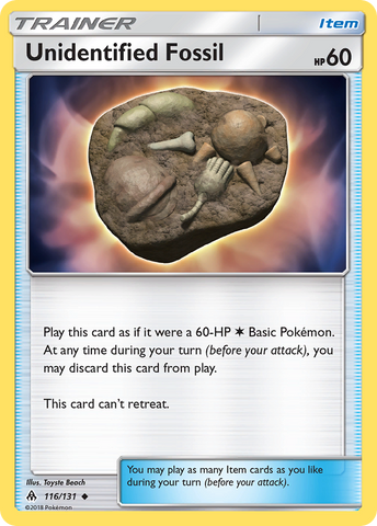 Unidentified Fossil (116/131) [Sun & Moon: Forbidden Light] - The Mythic Store | 24h Order Processing