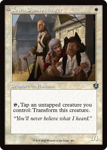 Town Gossipmonger // Incited Rabble (Retro Frame) [Innistrad Remastered] - The Mythic Store | 24h Order Processing
