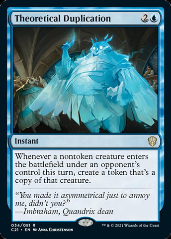 Theoretical Duplication [Commander 2021] - The Mythic Store | 24h Order Processing